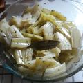 El cooksnap de Beatriz López cuando hizo Pencas de acelga al escabeche.
