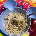 Cooksnap dari fatima zahra untuk resep Spaghetti Mushroom Cream Sauce with Prawn