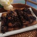 Cooksnap Aznie Khasri semasa beliau membuat Popis (Popia + Pisang).