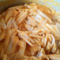 El cooksnap de Carmeta cuando hizo Pasta Integral con salsa de calabaza y kale.