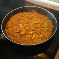 El cooksnap de candaja cuando hizo Arroz con pollo tipo paella.