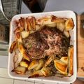 El cooksnap de Camila Gómez cuando hizo Pulpa de cerdo al horno.