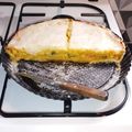 El cooksnap de Cindy Bocca cuando hizo Tarta de verduras orgánicas 🌽🍈🥕y con masa casera.