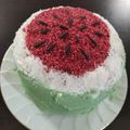 کوک اسنپ Tarane بعد از امتحان کردن کیک یلدایی.
