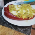 El cooksnap de Jonathan Chausovsky cuando hizo Pimiento relleno de arroz con champiñónes *.* (Vegetariano).