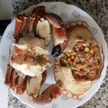 El cooksnap de lugares cuando hizo Buey de mar relleno.