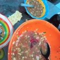 El cooksnap de jose ruben cuando hizo Coctel de Camarón estilo michoacan y rusa sin alcohol.