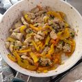El cooksnap de Jesús O PG cuando hizo Tiritas de bistecs de pierna de cerdo con pimientos.