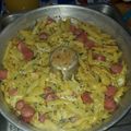 El cooksnap de Vicky Biagini cuando hizo Tortilla de papas salchichas y queso al horno.