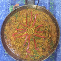 El cooksnap de Karen Balduino cuando hizo Paella con mejillones y camarones congelados.