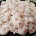 El cooksnap de Eva cuando hizo Crema de calabacín y solomillos de pollo con quesos y champiñones 🍄.