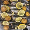 El cooksnap de chico cuando hizo Sardinas al horno con limón y ajo.