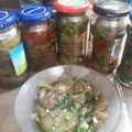 El cooksnap de Monica Sanchez Moreno cuando hizo Berenjenas en escabeche.