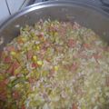 El cooksnap de Gloria cuando hizo Arvejas partidas con arroz.
