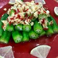 陳伶伶 的 清爽小菜~泰式涼拌秋葵 cooksnap