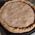 El cooksnap de Ceci Aramayo cuando hizo Tarta de atún en masa de remolacha.