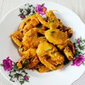 Cooksnap irar semasa beliau membuat Butter prawn salted egg.