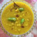 Sumita Roychowdhury's cooksnap of when they made নারকেল দিয়ে ছোলার ডাল (narkel diye cholar dal recipe in Bengal).