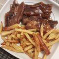 El cooksnap de Dika Elez cuando hizo Costilla al horno al Foster Hollywood.