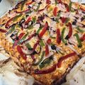 El cooksnap de Diego Baños Bajos cuando hizo Pizza fit de pollo.