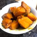 El cooksnap de Alicia Yunis cuando hizo Zapallo especiado caramelizado.