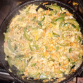 El cooksnap de Anyta Garcia cuando hizo Zapallitos revueltos con huevos.