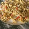 El cooksnap de appelaez cuando hizo Revuelto de bacalao y pimientos.