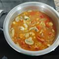 El cooksnap de María José Pereira cuando hizo Estofado de pollo con garbanzos.