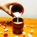 manju 's cooksnap of when they made Thandai Lassi.