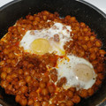 El cooksnap de Noelia Mn cuando hizo Sartén de garbanzos con tomate y huevos (receta de aprovechamiento).