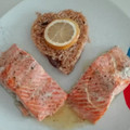 El cooksnap de Alicia cuando hizo Salmón asado al limón y arroz blanco.