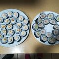 El cooksnap de Leti Loxano cuando hizo Sushi de salmón y aguacate.