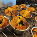 El cooksnap de Lune cuando hizo Muffins de requesón y arándanos.