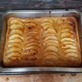 El cooksnap de edu cuando hizo Tarta de manzana.