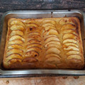 El cooksnap de edu cuando hizo Tarta de manzana.