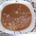 El cooksnap de felipe cuando hizo Calamares con garbanzos.