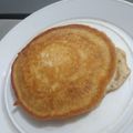 El cooksnap de Naty Delgado cuando hizo Pancakes sin huevo, ni leche.