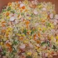 Pölczné VICCa Cooksnap-ja, amikor elkészítette a(z) Párolt zöldséges virslis bulgúr receptet.