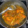 Cooksnap nur najiha semasa beliau membuat Sambalado Ayam.