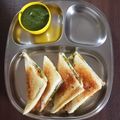 Jayshree Doshi's cooksnap of when they made લેફ્ટઓવર પાંવ ભાજીની ગ્રીલ્ડ સેન્ડવીચ (Leftover Pav Bhaji Grill Sandwich Recipe In Gujarati).
