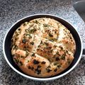 El cooksnap de Agostina Scavino cuando hizo Pan de ajo con Queso.