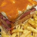 El cooksnap de Carlos Torres cuando hizo Francesinha.