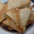 Saira Abdullah's cooksnap of when they made Crispy Chicken Samosa.