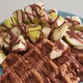 El cooksnap de laura robles cuando hizo Gofres de avena, chía y manzana 🍎.