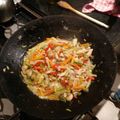 El cooksnap de Javi Caido cuando hizo Wok de pollo y vegetales.