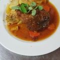 El cooksnap de La Cocina De Manu Toscano cuando hizo Manitas de cerdo con caracoles.