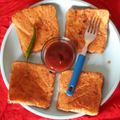 Sonika mahajan का कुकस्नैप जब उन्होंने सूजी टोस्ट (sooji toast recipe in Hindi) बनाया था।