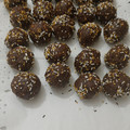 El cooksnap de Pili Anton Rebollo cuando hizo Panellets chocolate y coco.