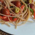 El cooksnap de Lorena cuando hizo Espaguetis con verduras y queso.