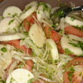 El cooksnap de Malupa cuando hizo Ensalada de Palmitos.